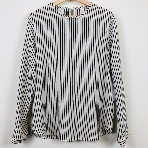 Vintage Tops - Louis Feraud Vintage Silk Striped Top